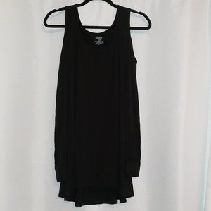 Soma XL Black Peekaboo Shoulder Long Sleeve Tunic
